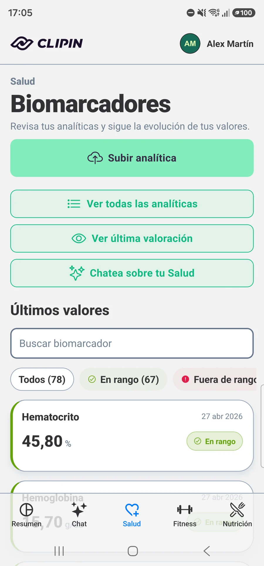 Biblioteca de biomarcadores e informes de CLIPIN