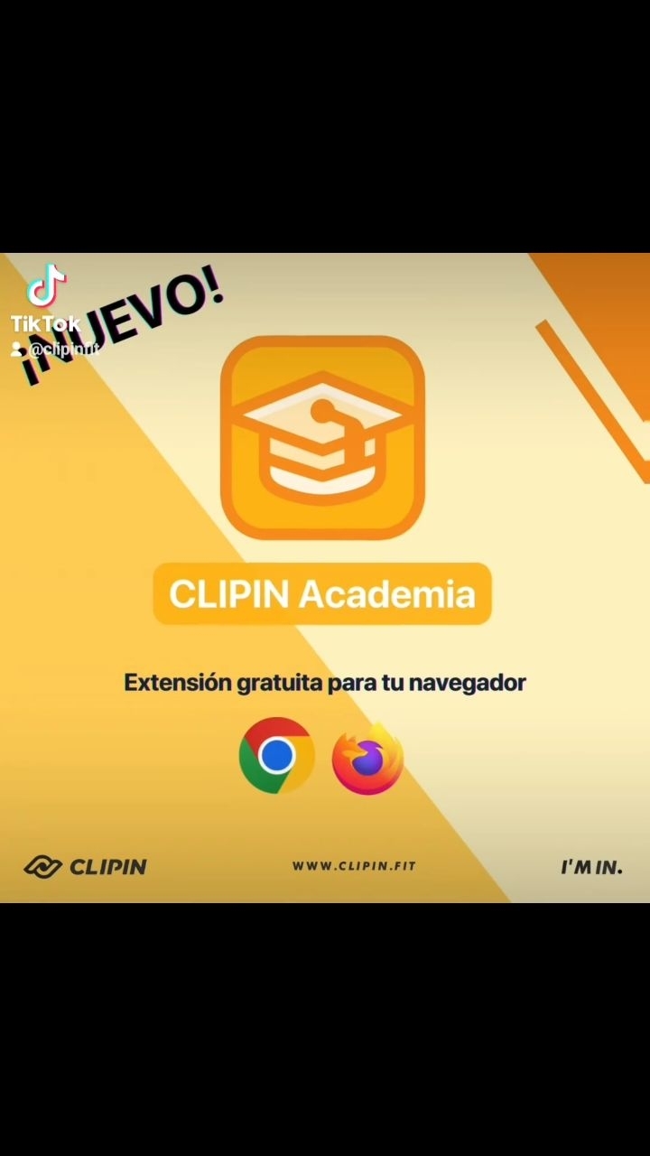 Clipin Academia - Aprende sobre fitness mientras navegas online