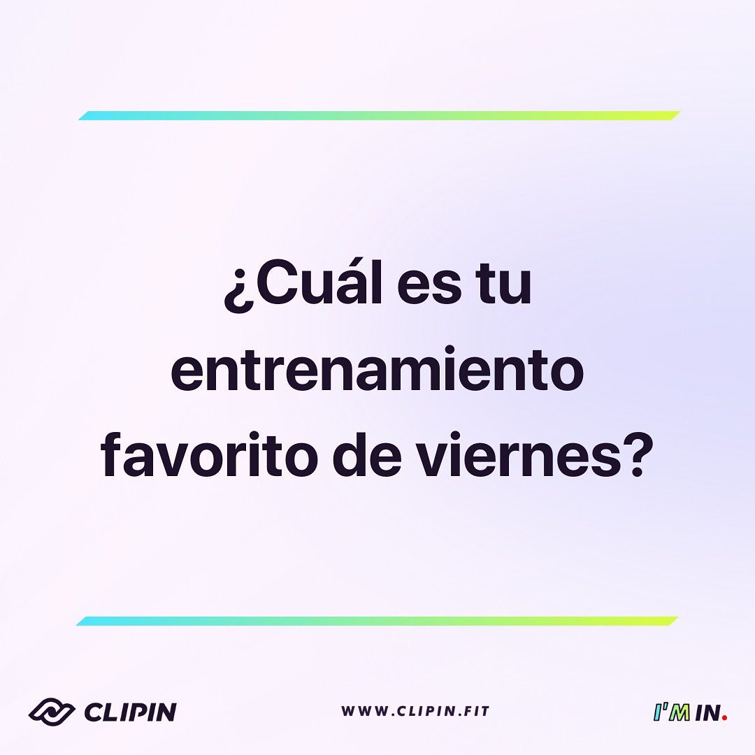 ¿Cuál es tu entrenamiento favorito de viernes?