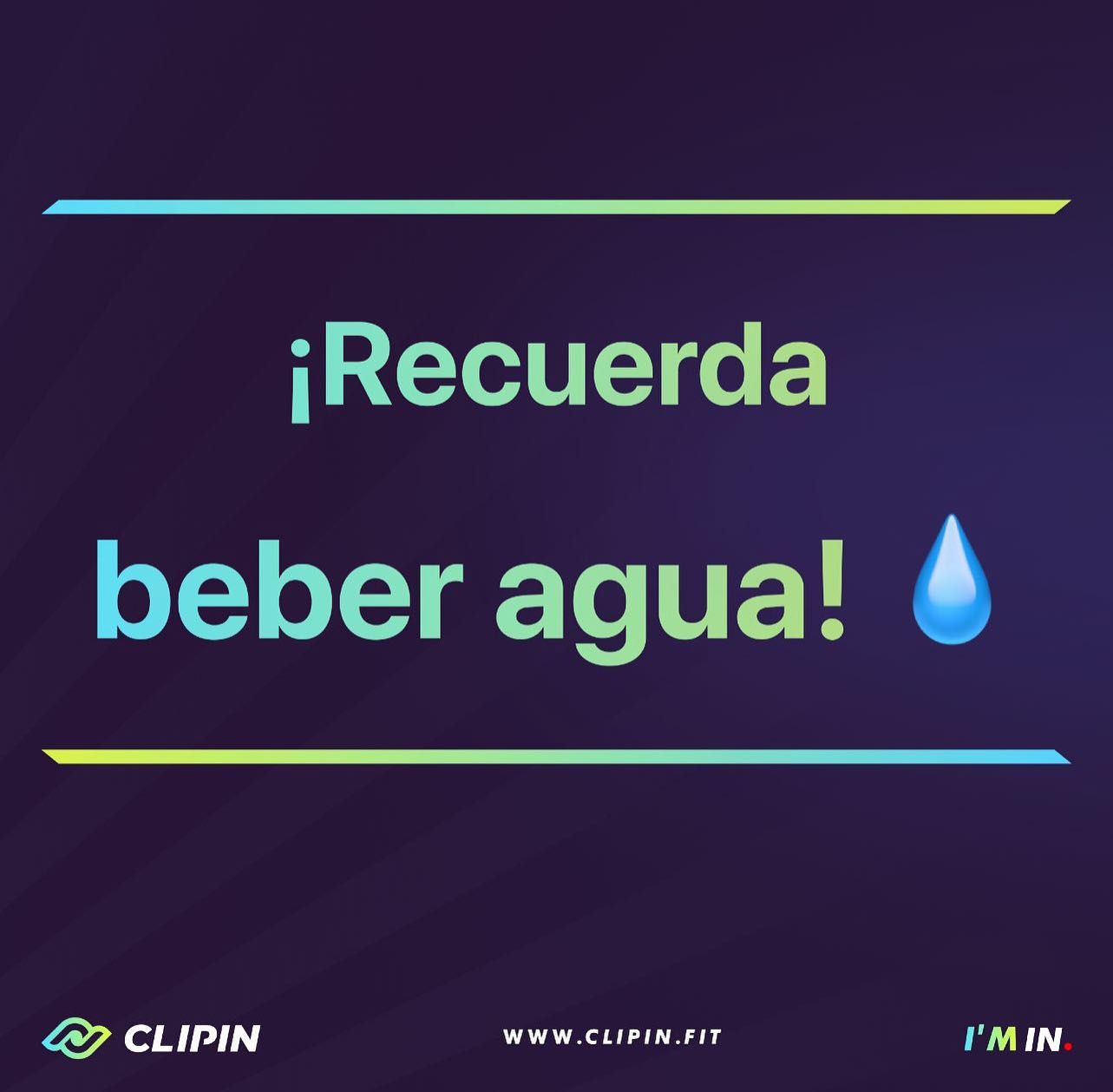 Recuerda beber agua