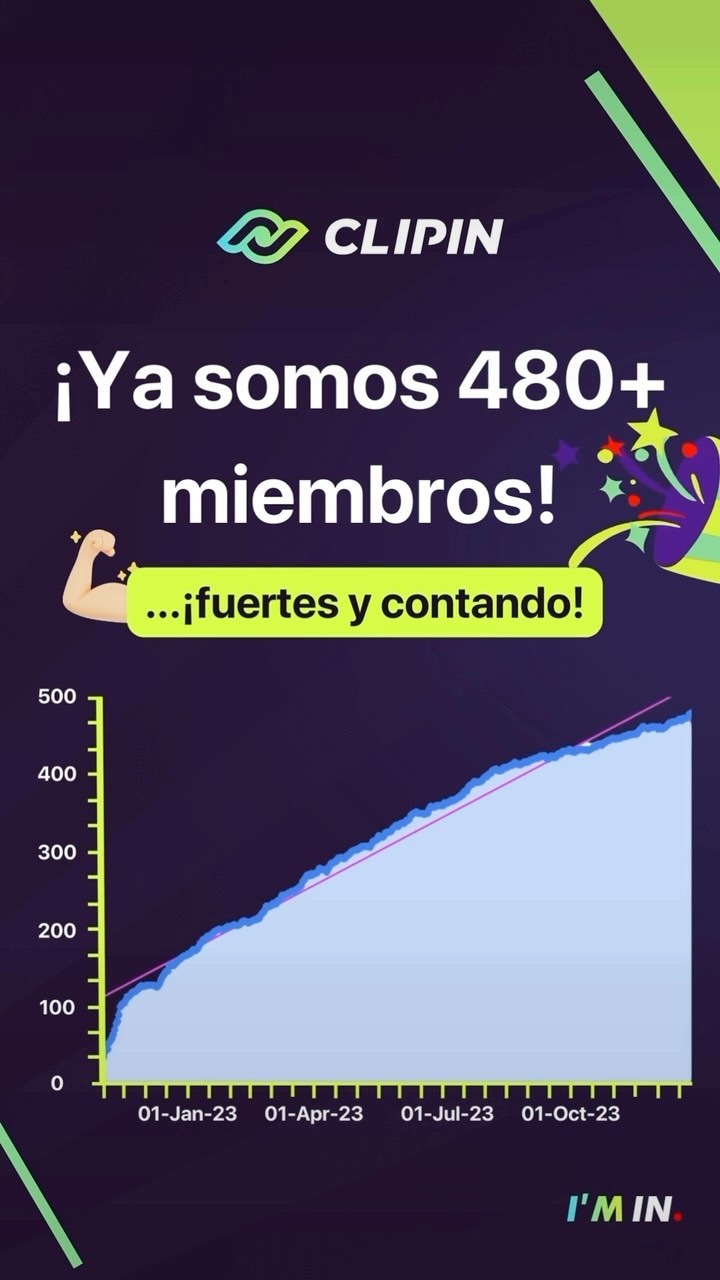 ¡Ya somos 480+ miembros!